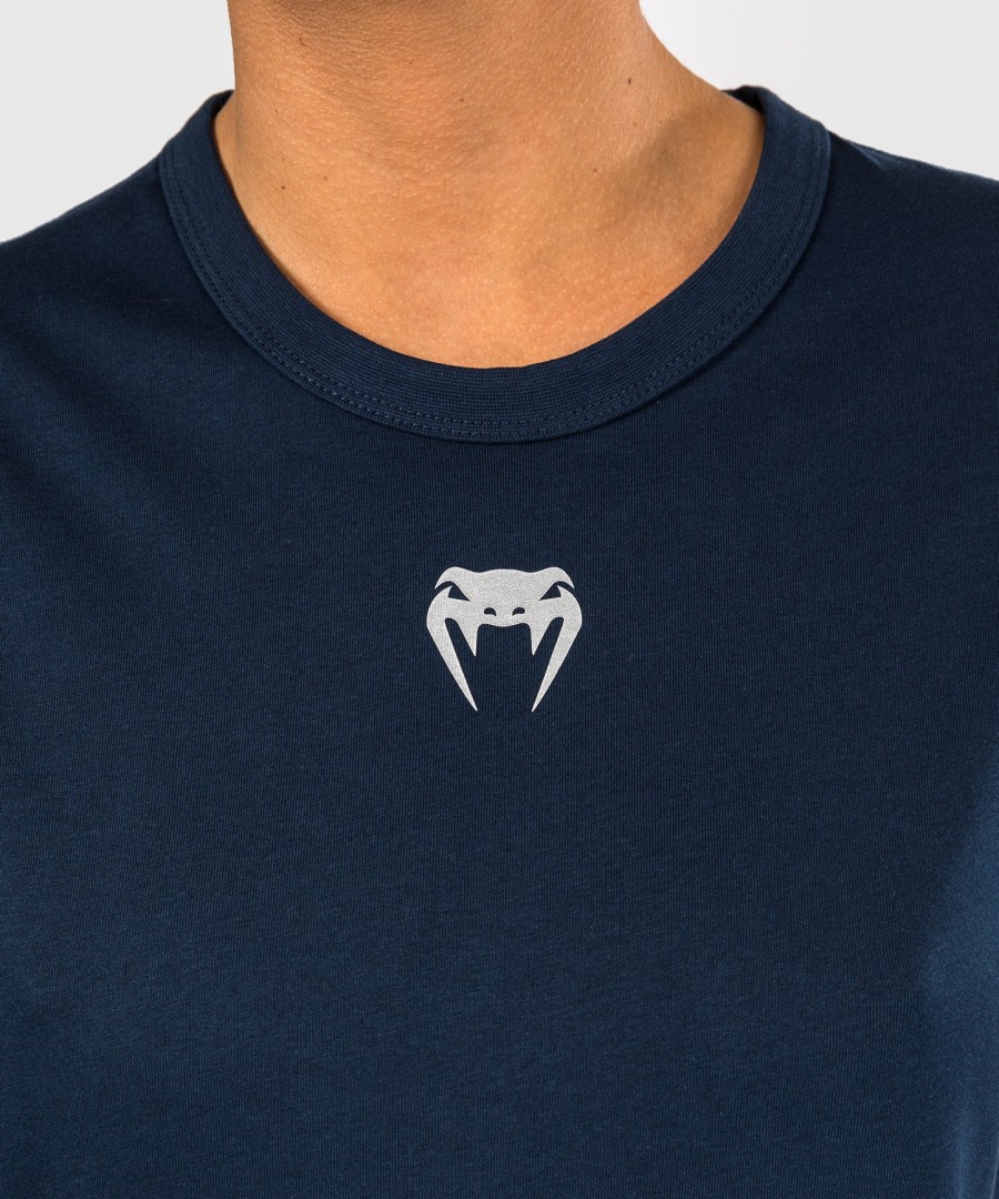 ufc fusion by venum fight week women short sleeve cotton t-shirt - solid oceanic blue