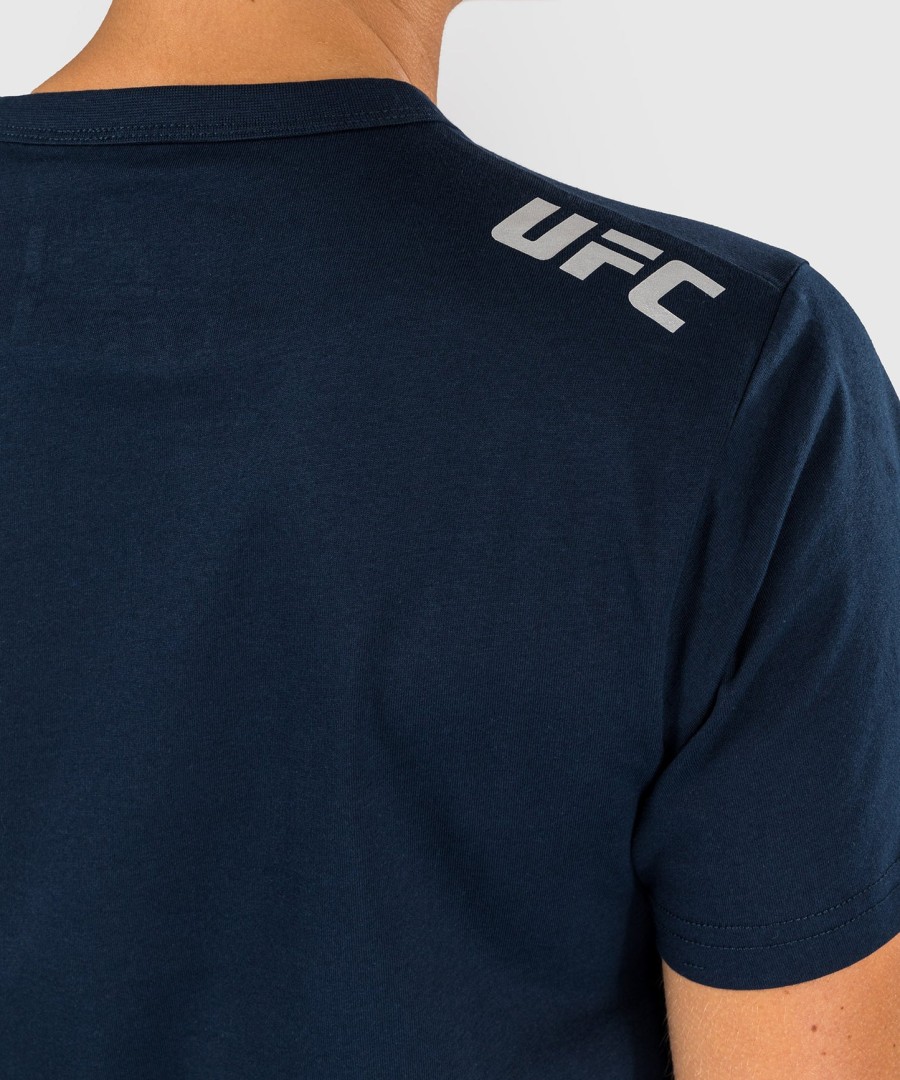 ufc fusion by venum fight week women short sleeve cotton t-shirt - solid oceanic blue