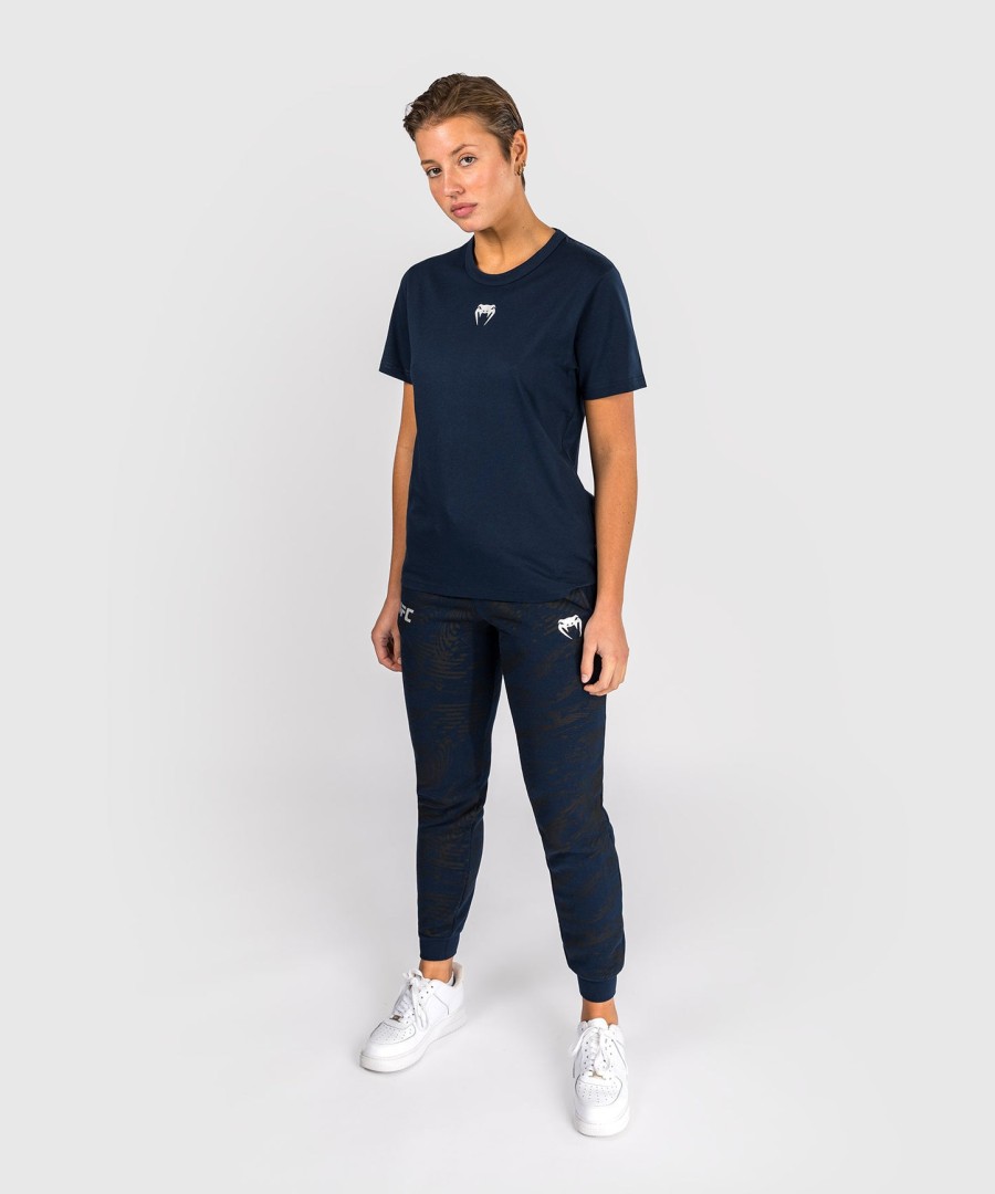ufc fusion by venum fight week women short sleeve cotton t-shirt - solid oceanic blue