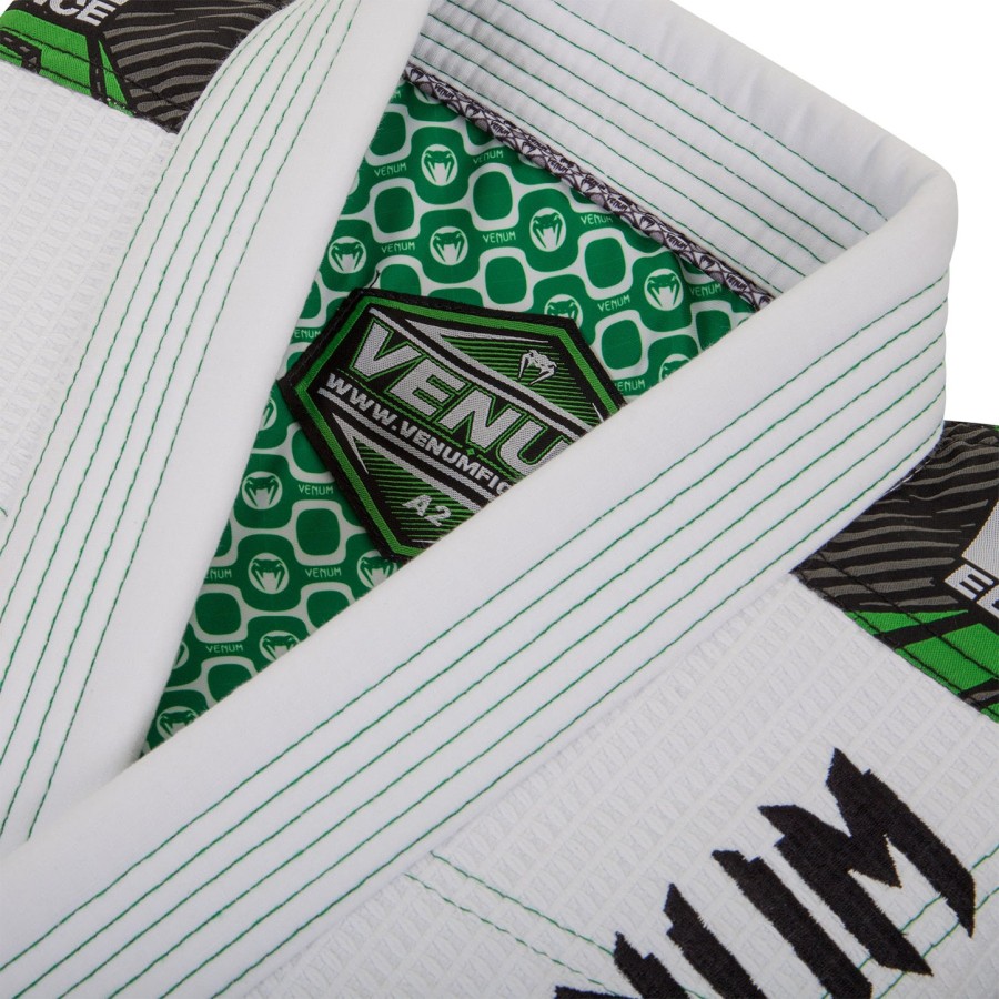 venum elite bjj gi - whitegreen