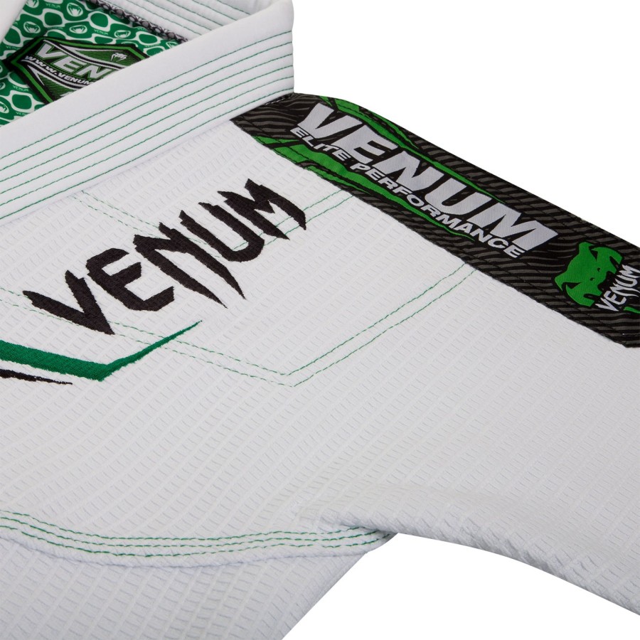 venum elite bjj gi - whitegreen