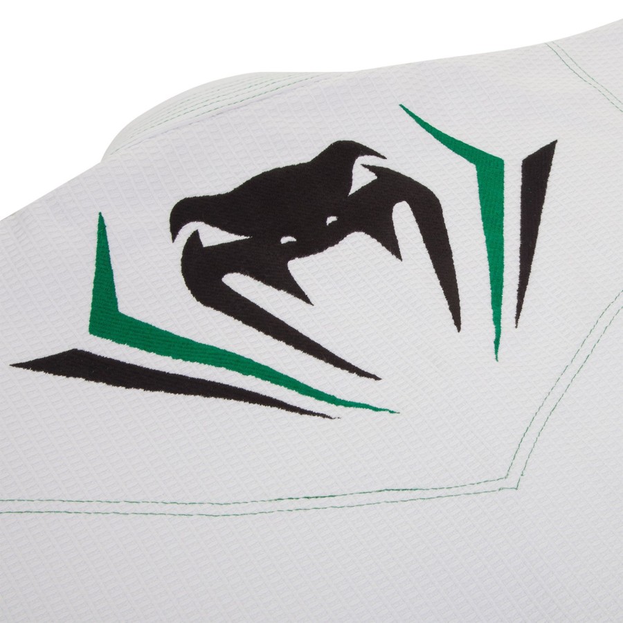 venum elite bjj gi - whitegreen
