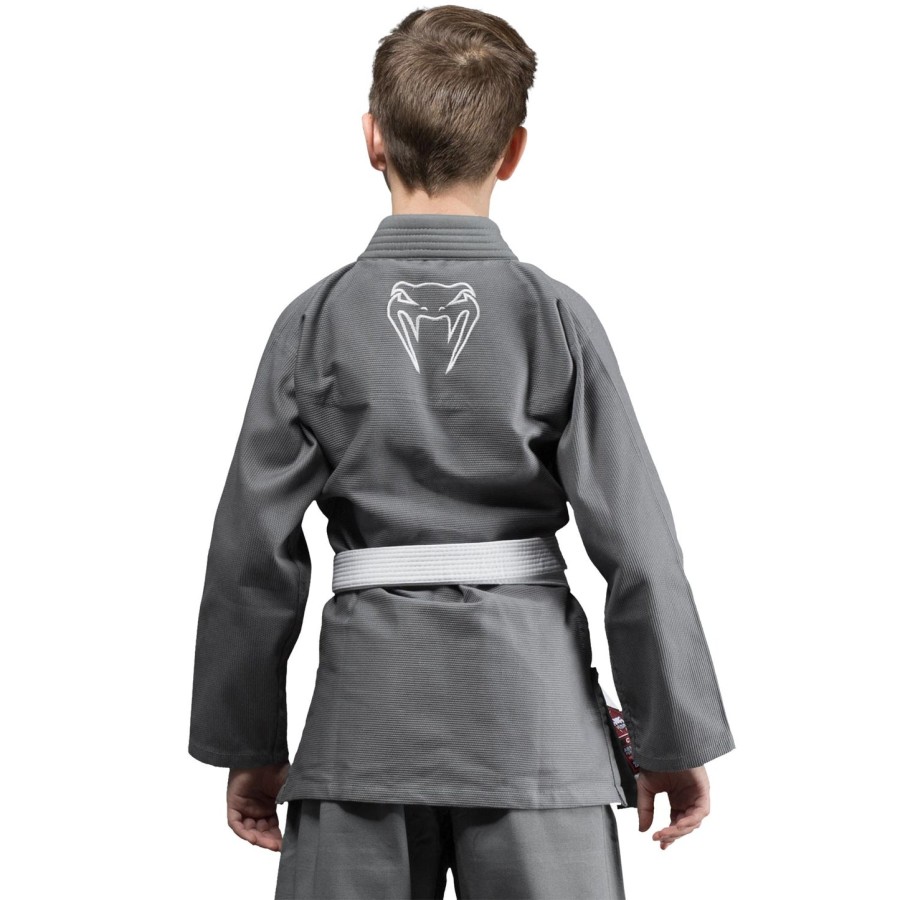 venum contender kids bjj gi free white belt included - grey