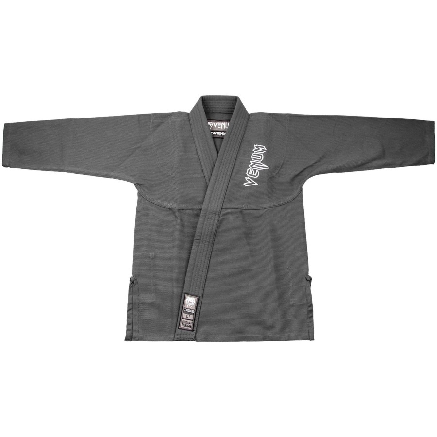 venum contender kids bjj gi free white belt included - grey