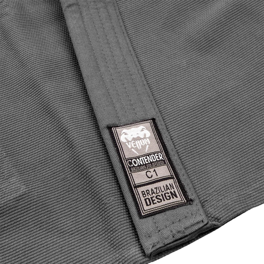venum contender kids bjj gi free white belt included - grey