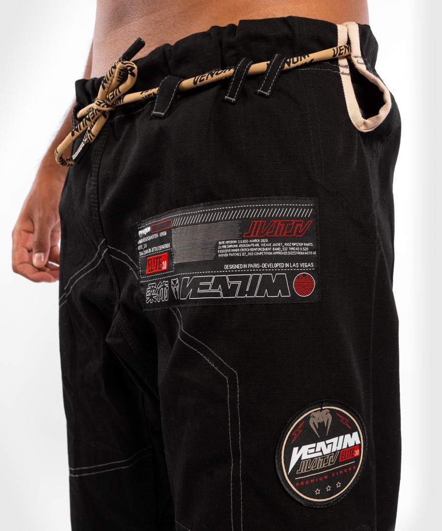 venum elite 3.0 bjj gi - black