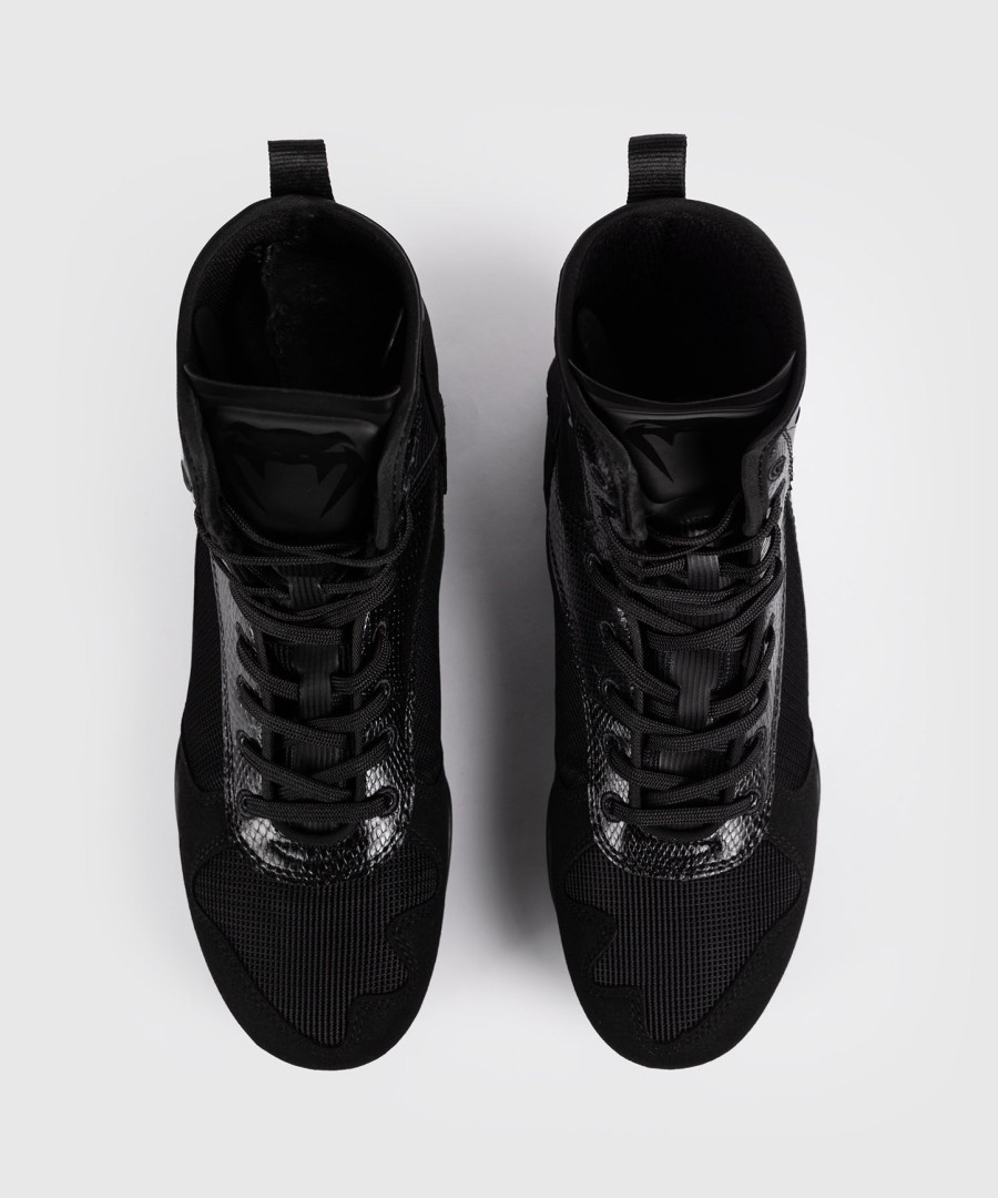 venum elite boxing shoes - black