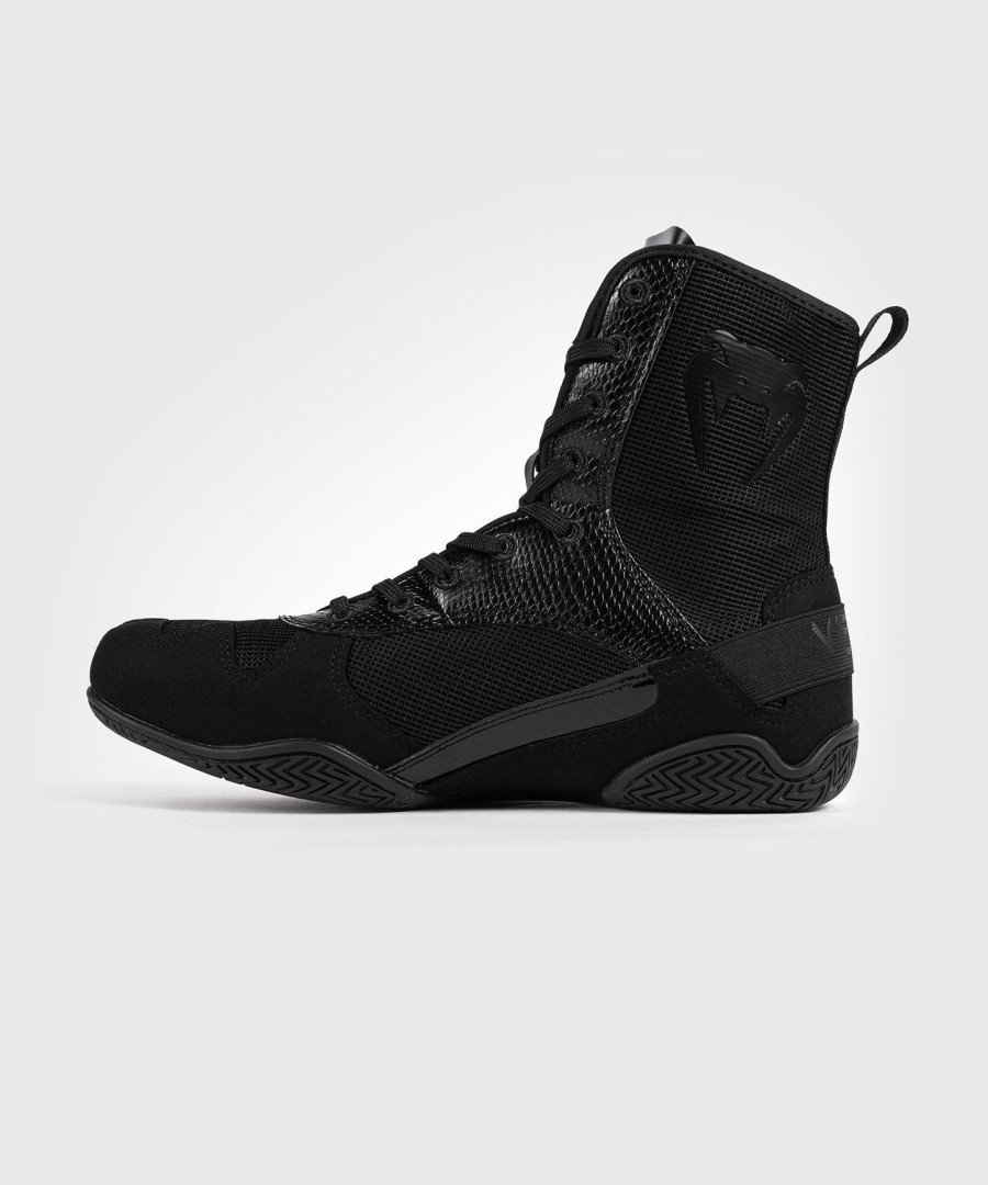 venum elite boxing shoes - black