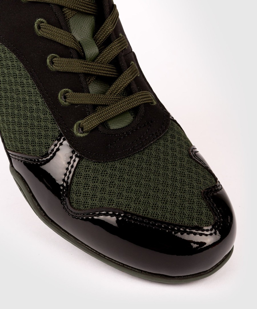 venum elite boxing shoes – khaki