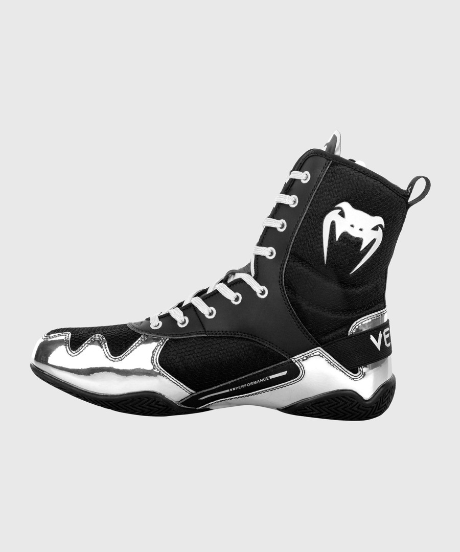 venum elite boxing shoes - blacksilver