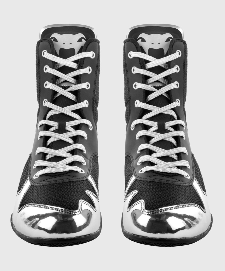venum elite boxing shoes - blacksilver
