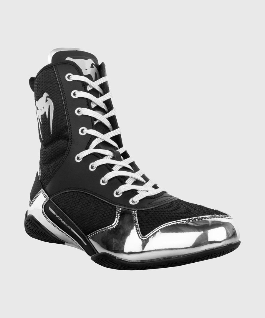 venum elite boxing shoes - blacksilver