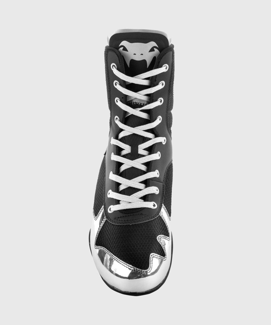 venum elite boxing shoes - blacksilver