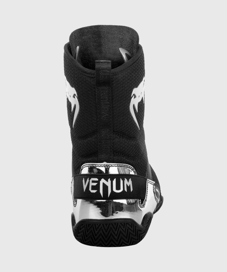 venum elite boxing shoes - blacksilver