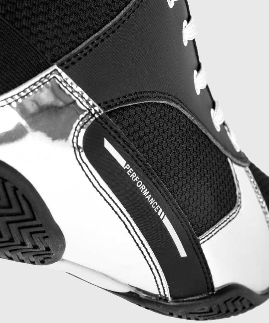 venum elite boxing shoes - blacksilver