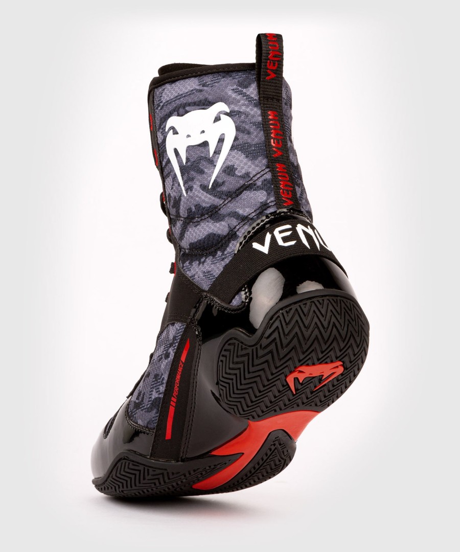 venum elite boxing shoes – dark camo