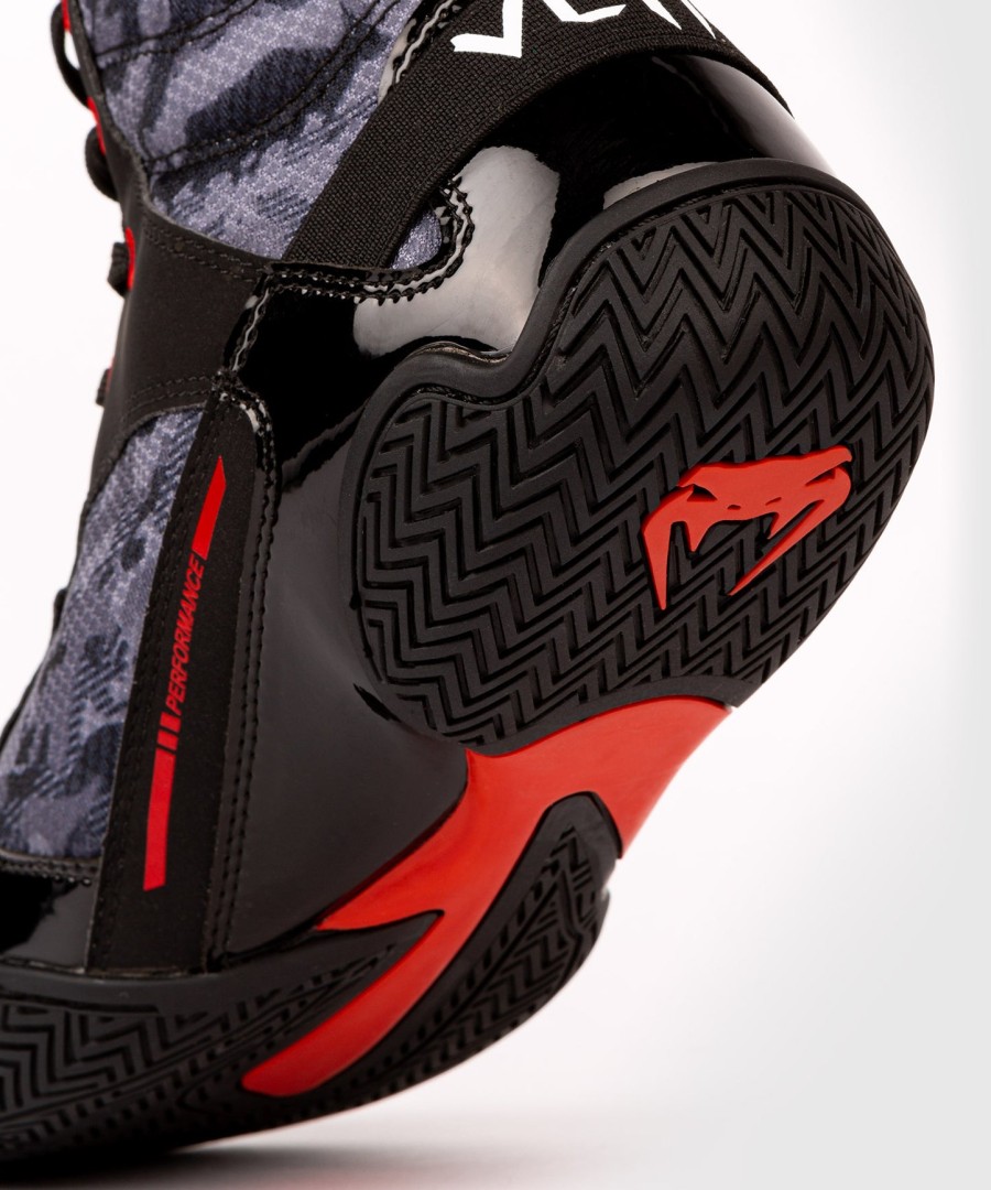 venum elite boxing shoes – dark camo