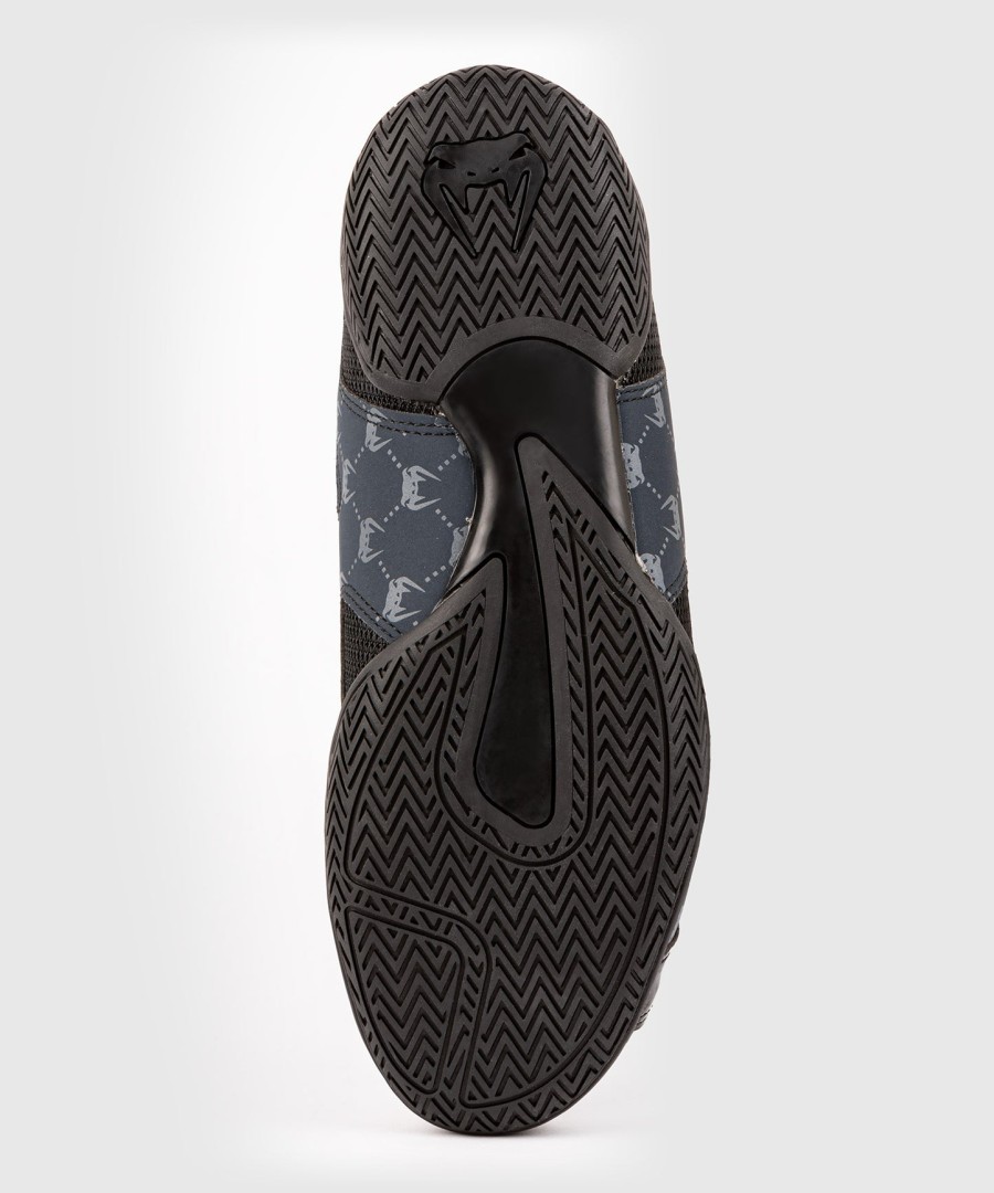 venum elite evo monogram boxing shoes – blacknavy blue
