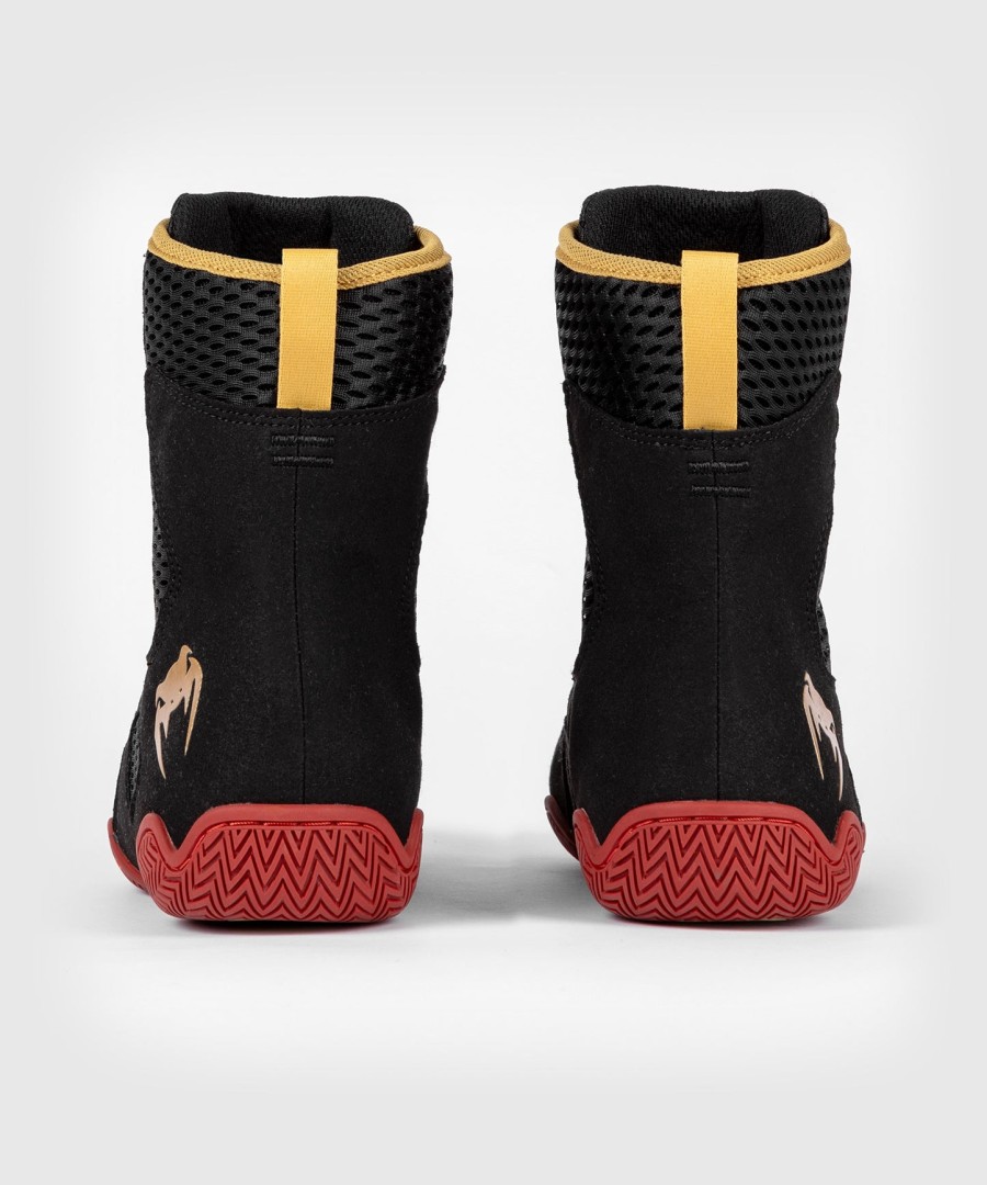 venum contender boxing shoes - blackgoldred