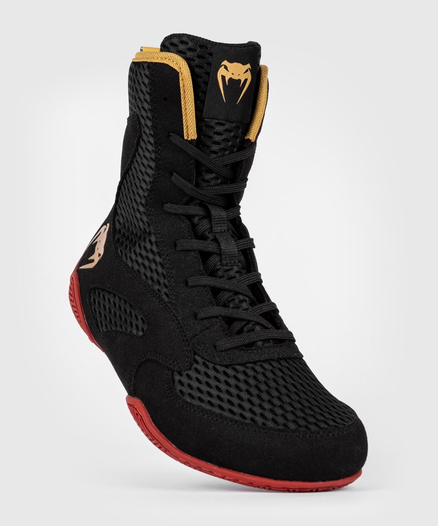 venum contender boxing shoes - blackgoldred