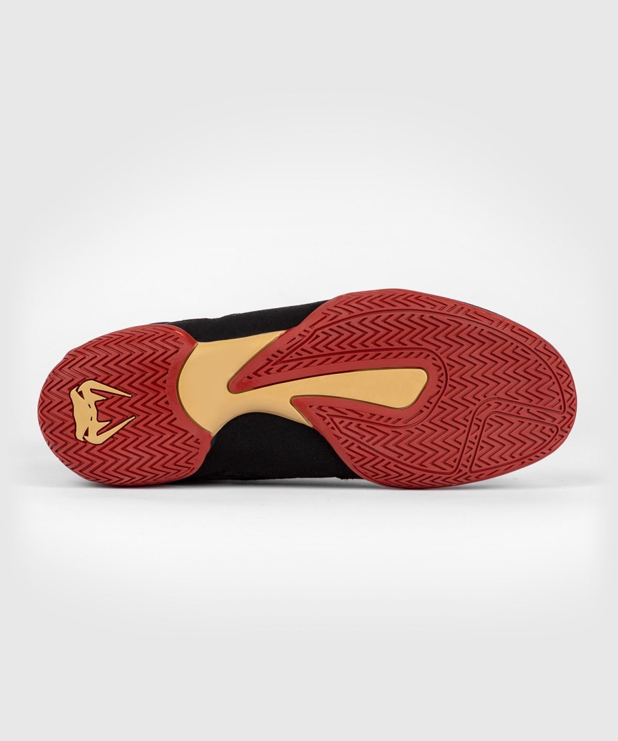 venum contender boxing shoes - blackgoldred