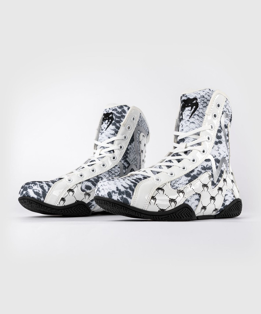 venum white snake boxing shoes for women - white