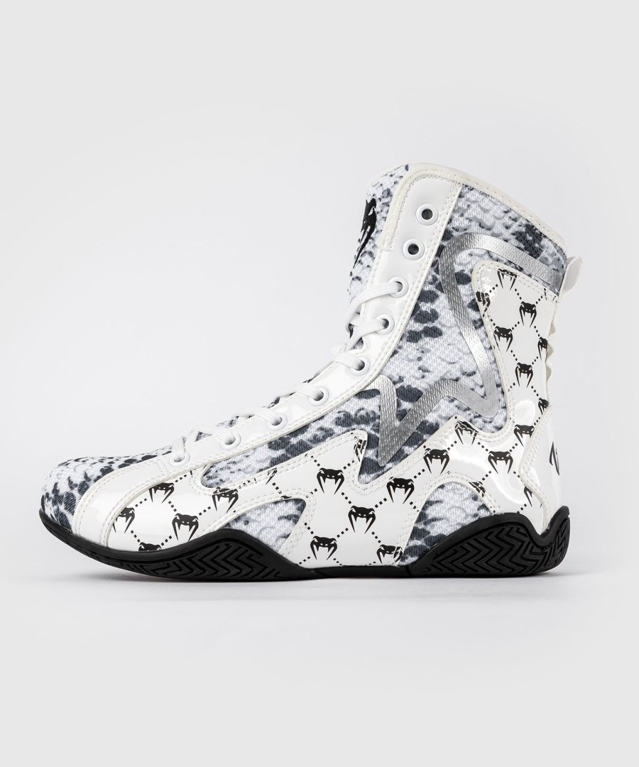 venum white snake boxing shoes for women - white