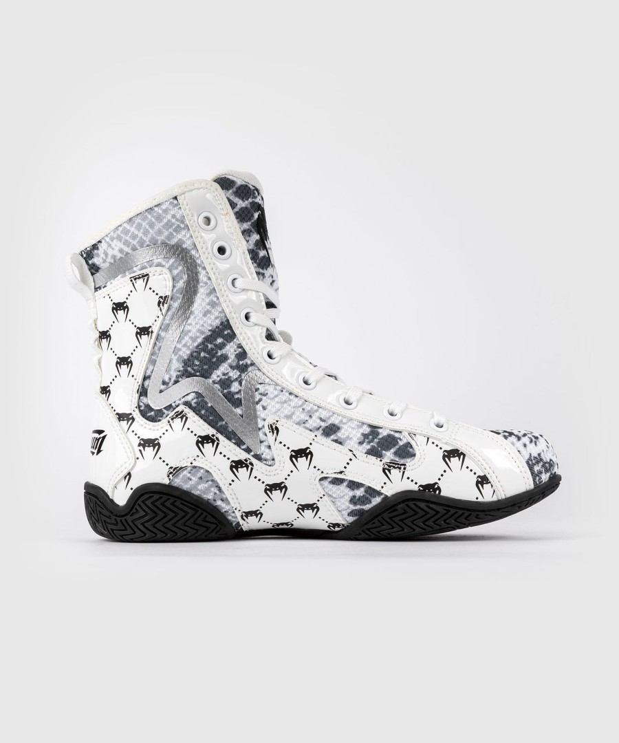 venum white snake boxing shoes for women - white