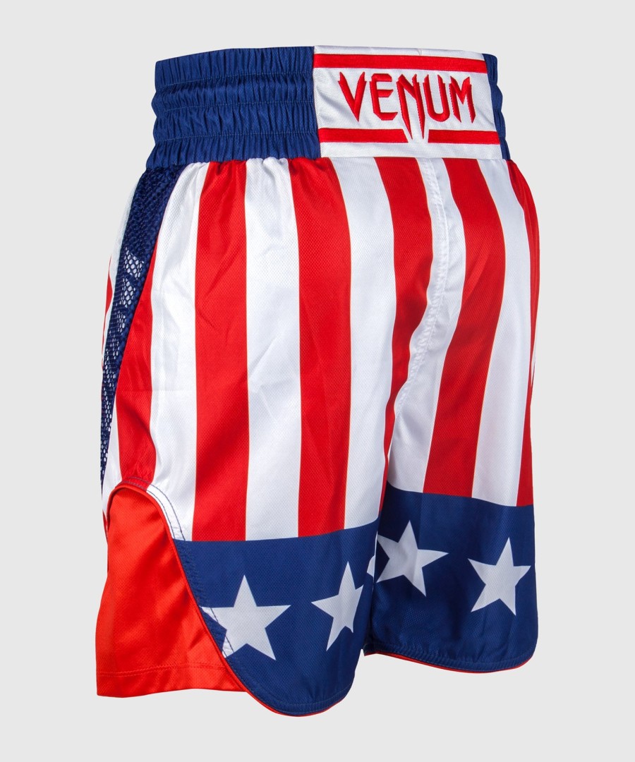 venum elite boxing shorts - usa - redwhite-blue - exclusive