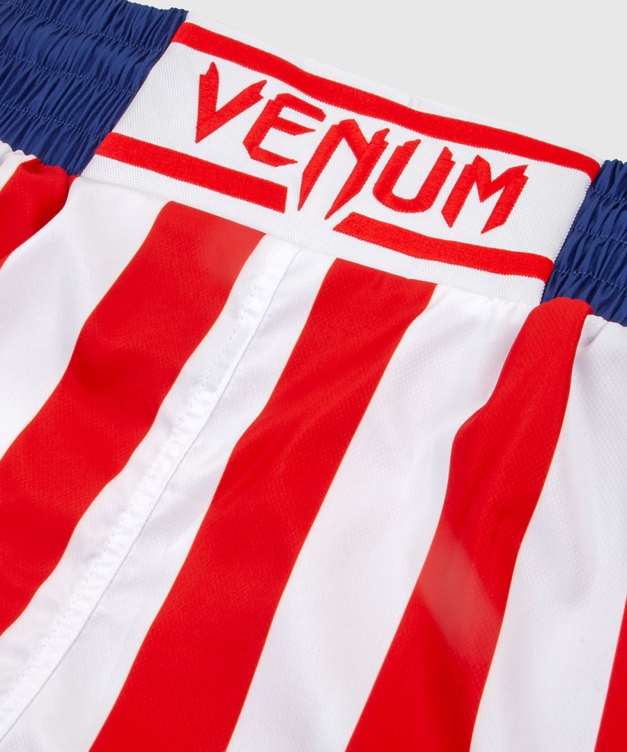 venum elite boxing shorts - usa - redwhite-blue - exclusive