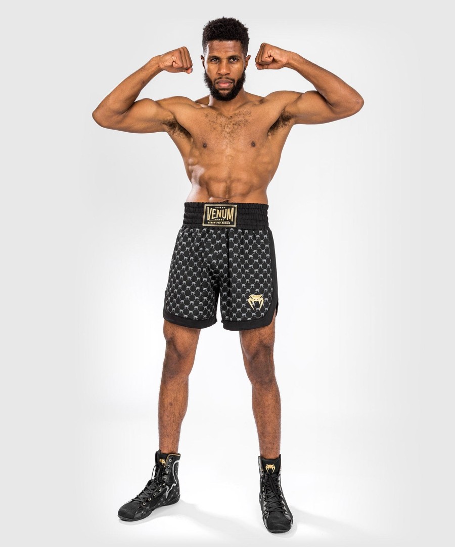 venum monogram boxing short - black