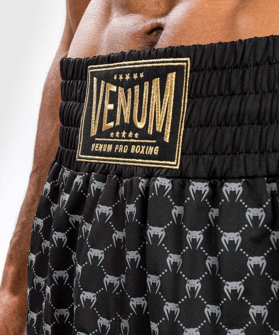 venum monogram boxing short - black