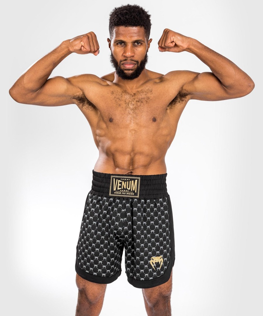 venum monogram boxing short - black