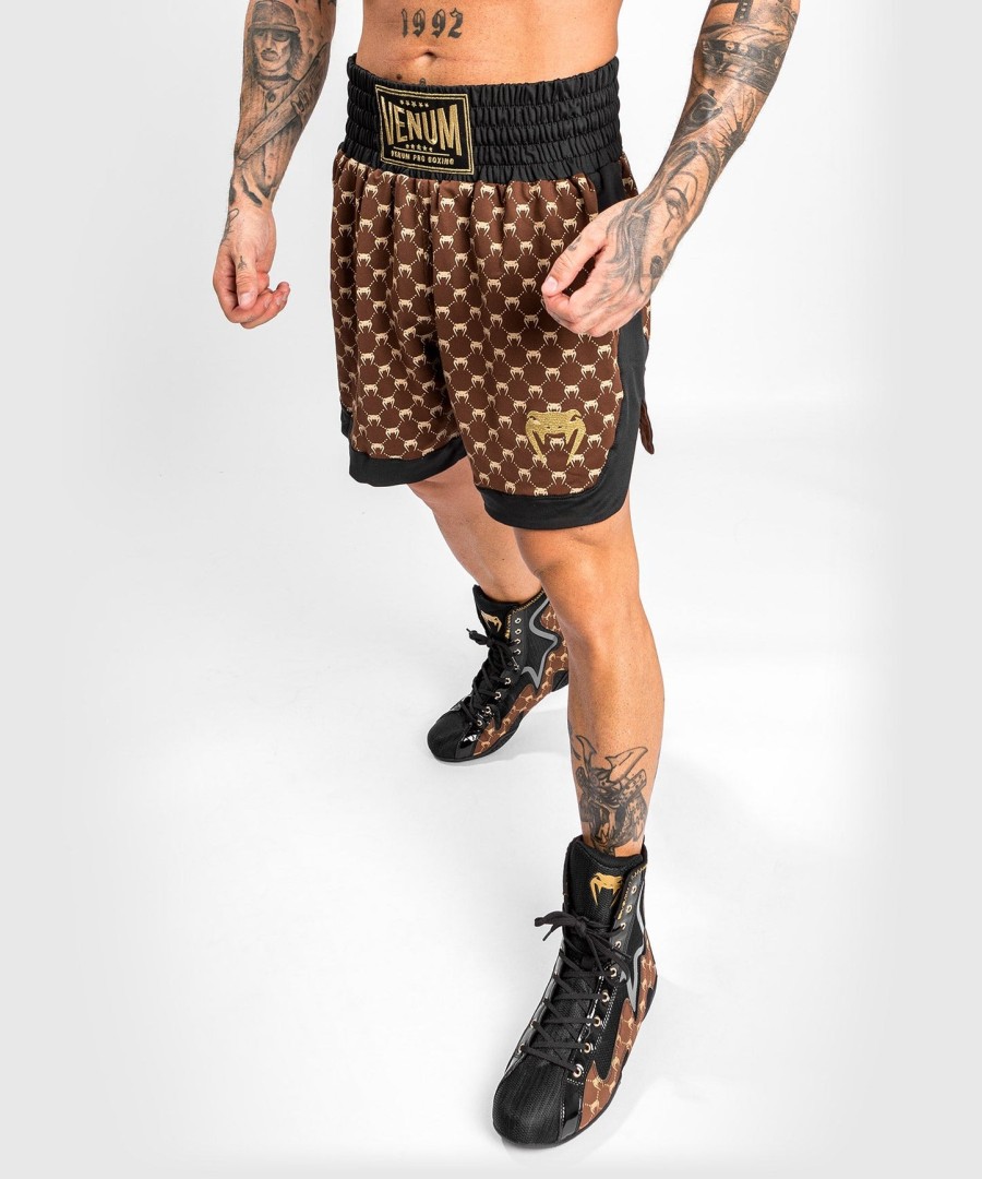 venum monogram boxing short - blackbrown