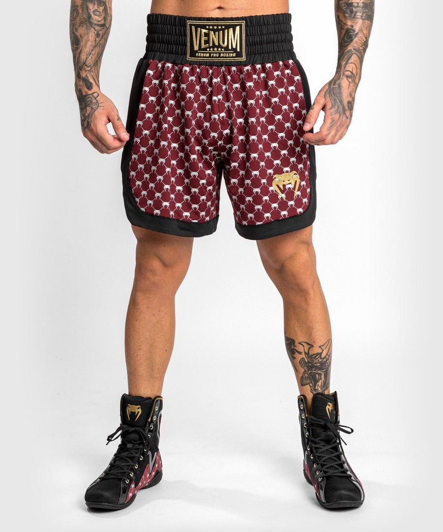 venum monogram boxing short - blackburgundy
