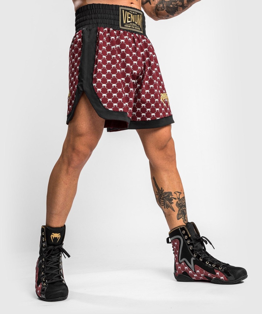 venum monogram boxing short - blackburgundy