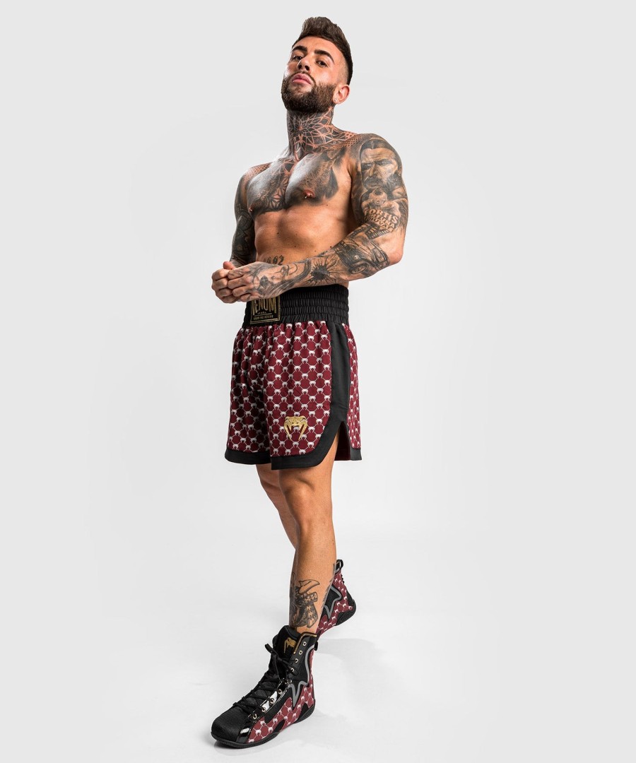 venum monogram boxing short - blackburgundy