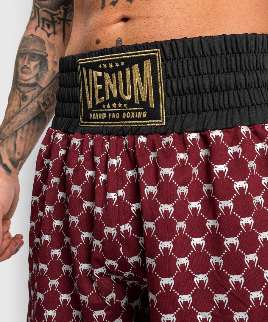 venum monogram boxing short - blackburgundy