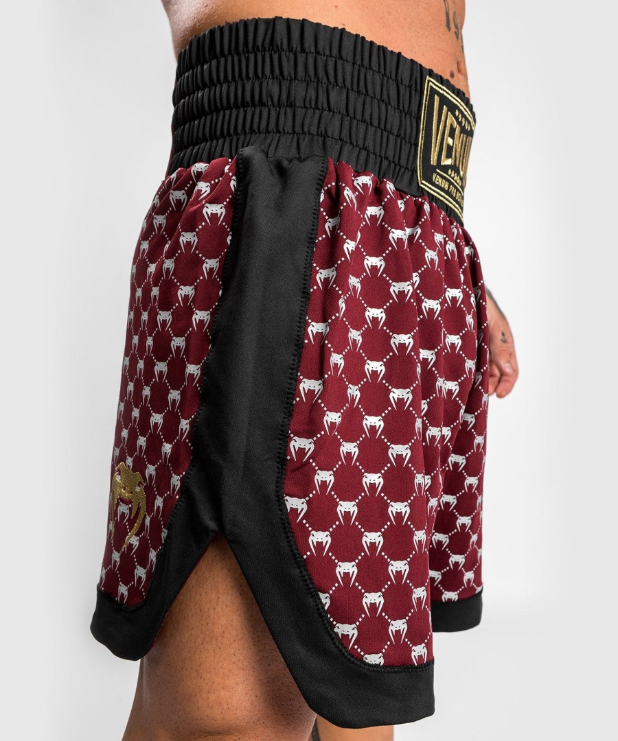 venum monogram boxing short - blackburgundy