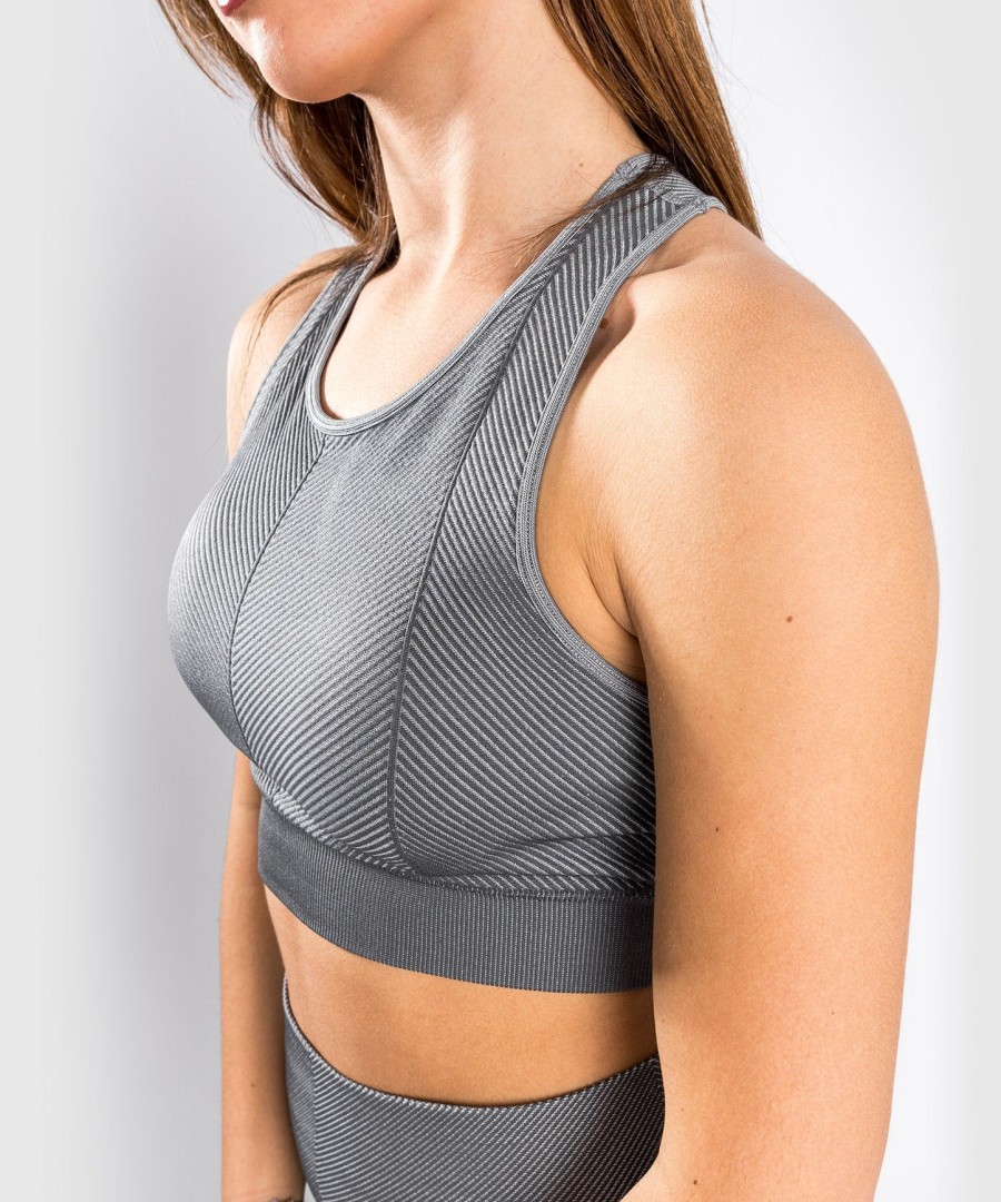 venum sparring seamless sports bra - for women - dark grey
