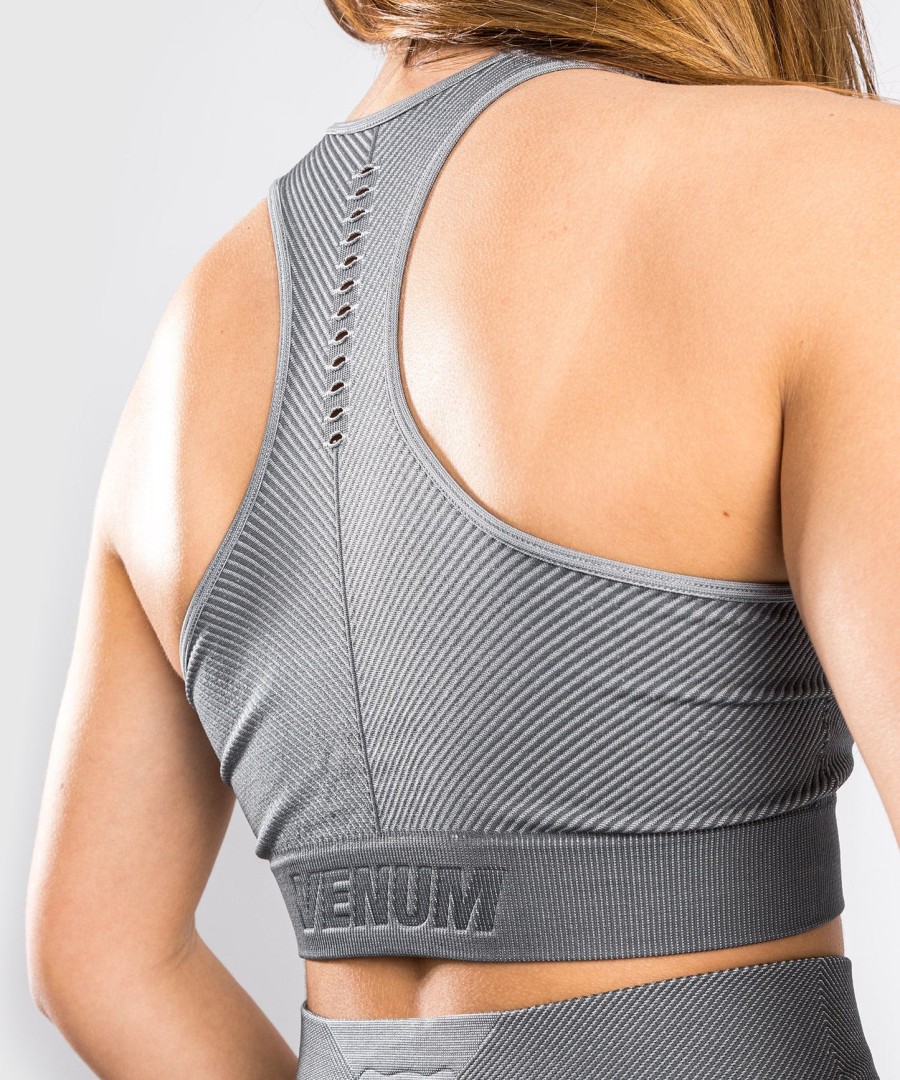 venum sparring seamless sports bra - for women - dark grey