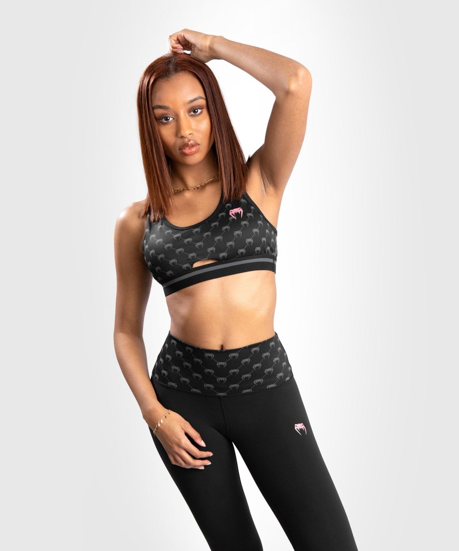 venum monogram sports bra - blackpink gold