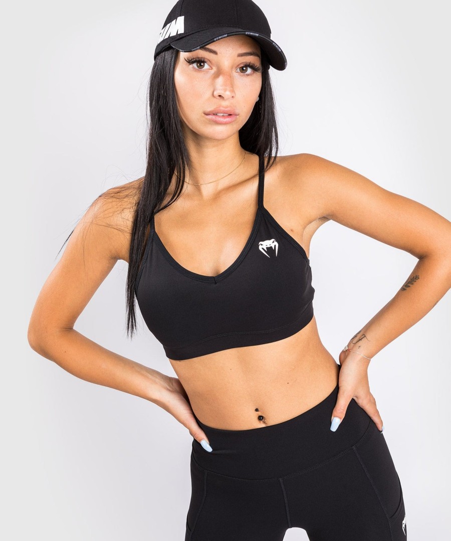venum essential low impact sports bra - black
