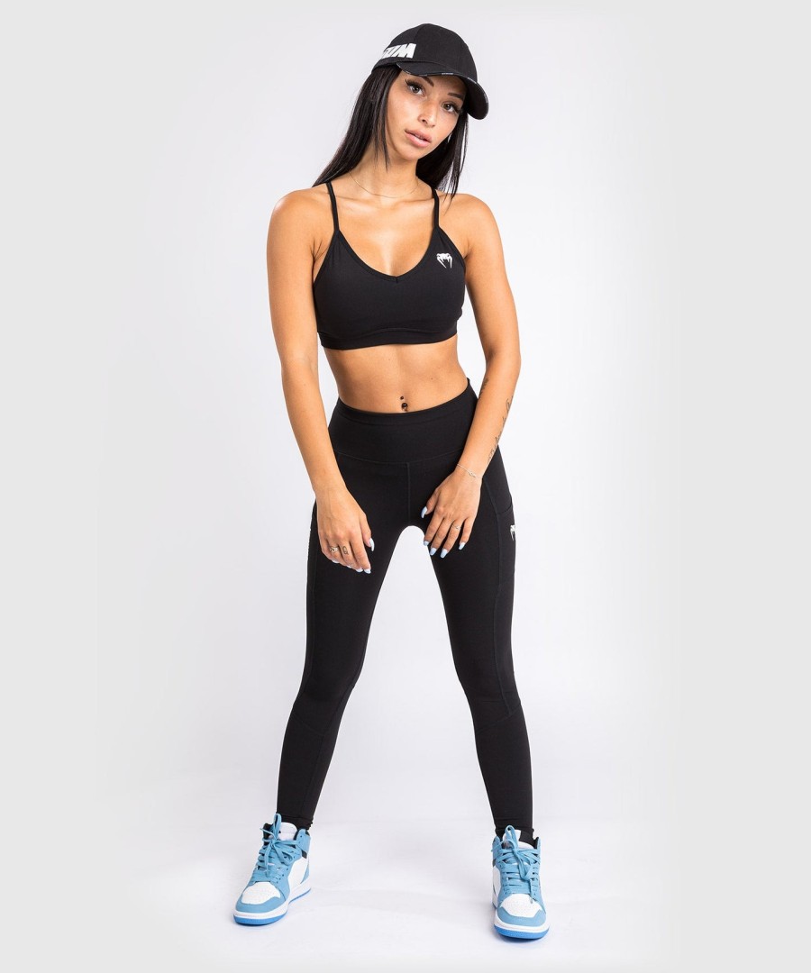 venum essential low impact sports bra - black