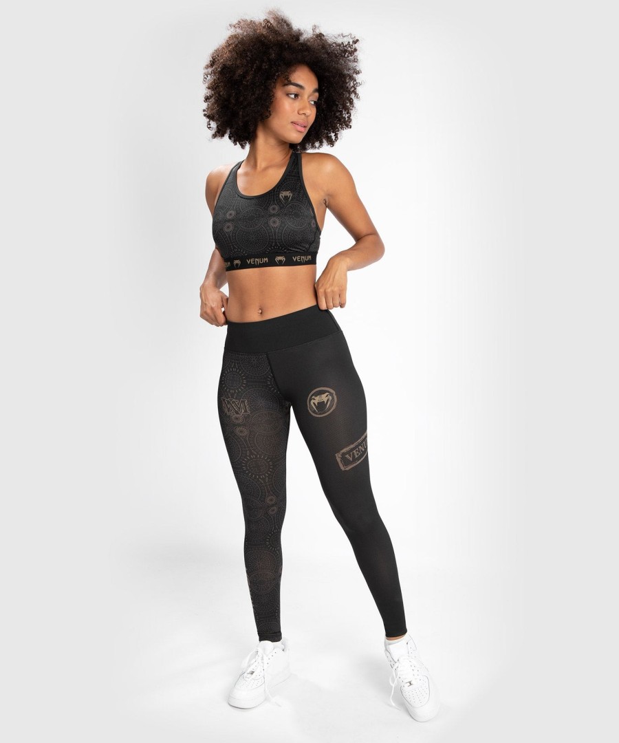 venum women santa muerte dark side - sport bra - blackbrown