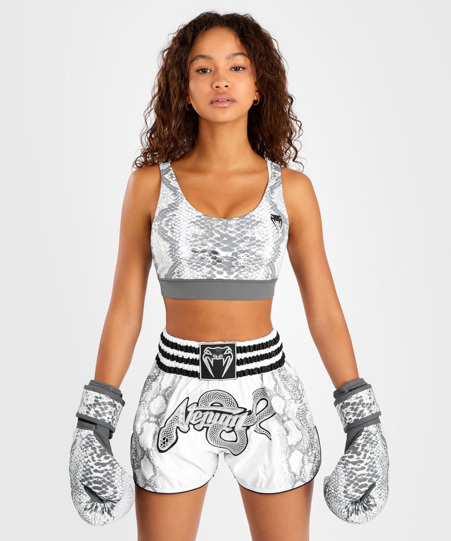 venum white snake sport bra for women - white