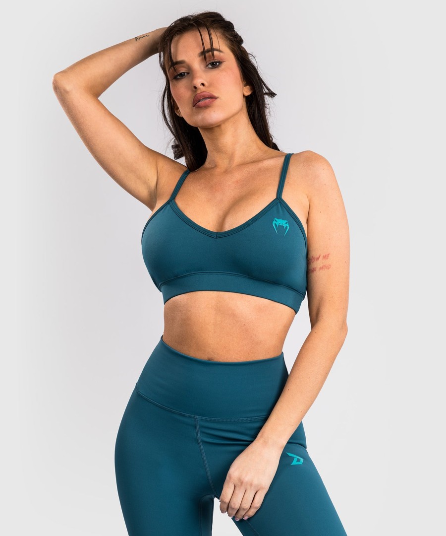 venum x demi women sports bra - azur blue