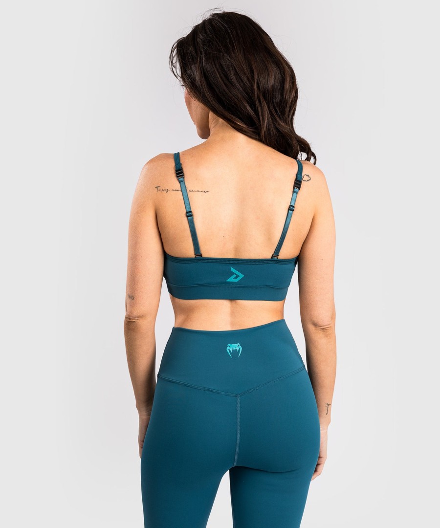 venum x demi women sports bra - azur blue