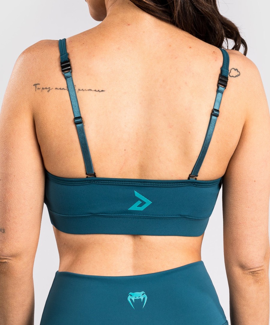 venum x demi women sports bra - azur blue
