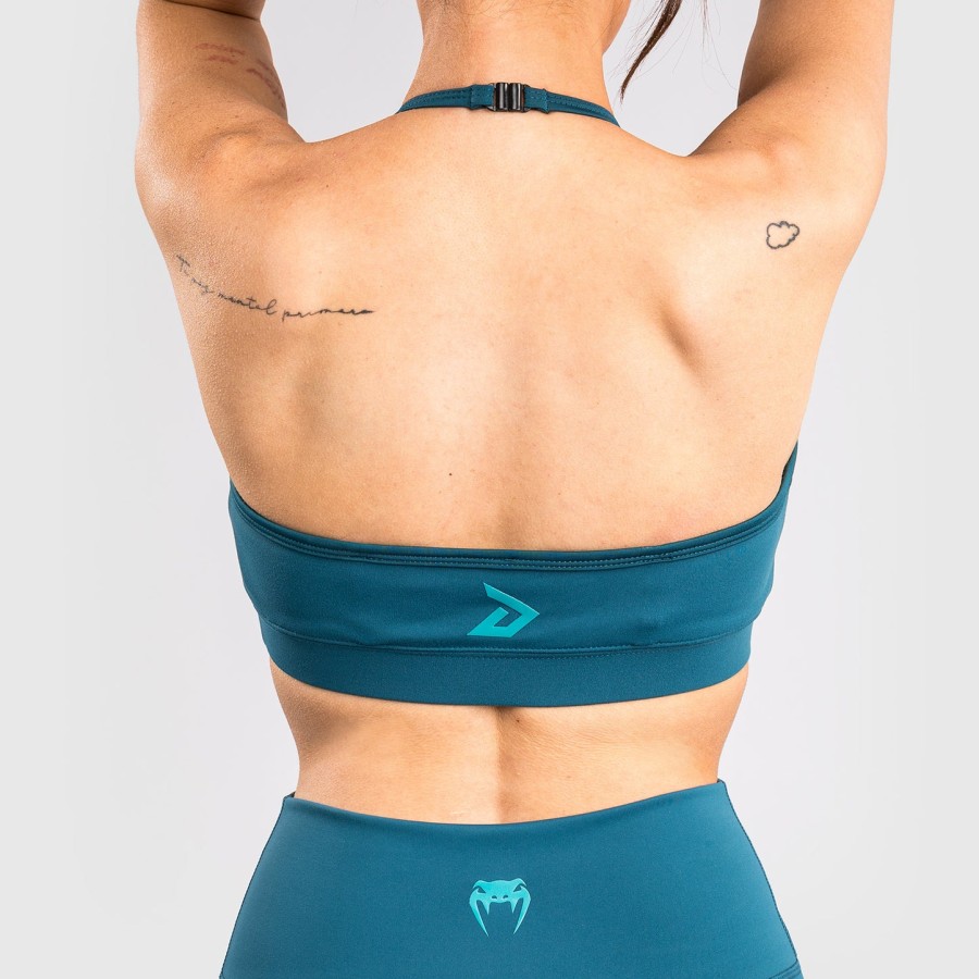 venum x demi women sports bra - azur blue